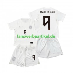 Braut Haaland 9 Trikot Norwegen Kinder Ausweich ausrüstung WM 2026 Kurzarm