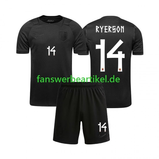 Julian Ryerson 14 Trikot Norwegen Kinder Auswärtsausrüstung WM 2026 Kurzarm