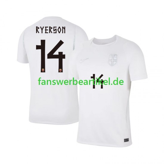 Julian Ryerson 14 Trikot Norwegen Herren Ausweich ausrüstung WM 2026 Kurzarm
