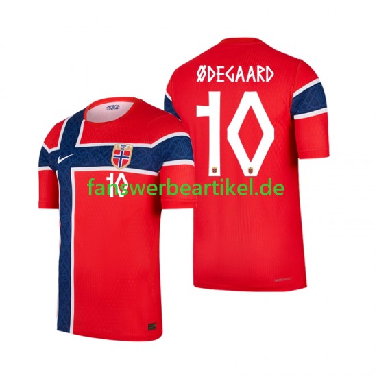 Martin Odegaard 10 Trikot Norwegen Herren Heimausrüstung WM 2026 Kurzarm