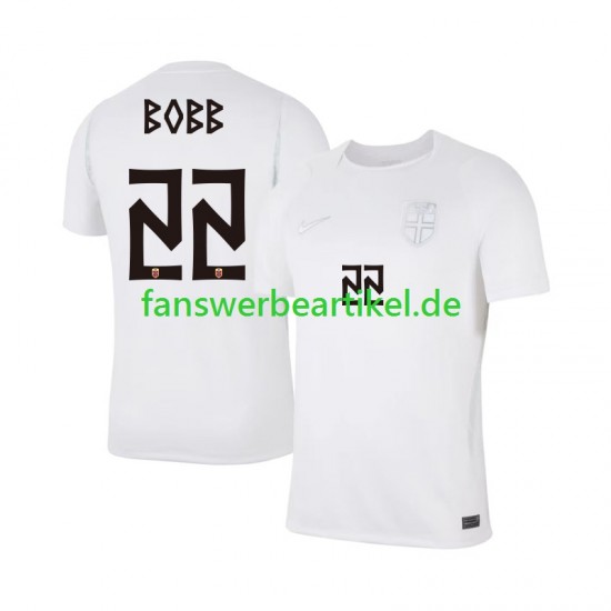 Oscar Bobb 22 Trikot Norwegen Herren Ausweich ausrüstung WM 2026 Kurzarm