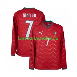 Cristiano Ronaldo 7 Trikot Portugal Herren Heimausrüstung WM 2026 Langarm