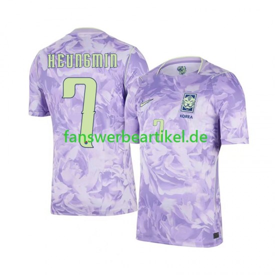 Son Heung-min 7 Trikot Südkorea Herren Auswärtsausrüstung WM 2026 Kurzarm