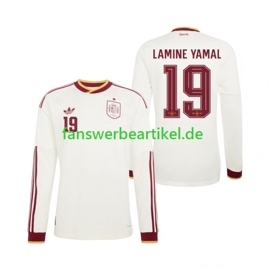 Lamine Yamal 19 Trikot Spanien Herren Auswärtsausrüstung WM 2026 Langarm
