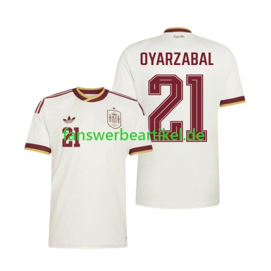 Mikel Oyarzabal 21 Trikot Spanien Herren Auswärtsausrüstung WM 2026 Kurzarm