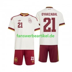 Mikel Oyarzabal 21 Trikot Spanien Kinder Auswärtsausrüstung WM 2026 Kurzarm