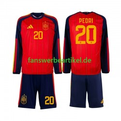Pedri 20 Trikot Spanien Kinder Heimausrüstung WM 2026 Langarm