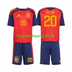 Pedri 20 Trikot Spanien Kinder Heimausrüstung WM 2026 Kurzarm