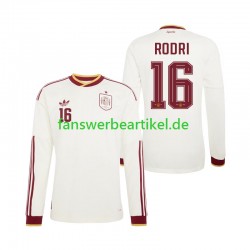 Rodri 16 Trikot Spanien Herren Auswärtsausrüstung WM 2026 Langarm