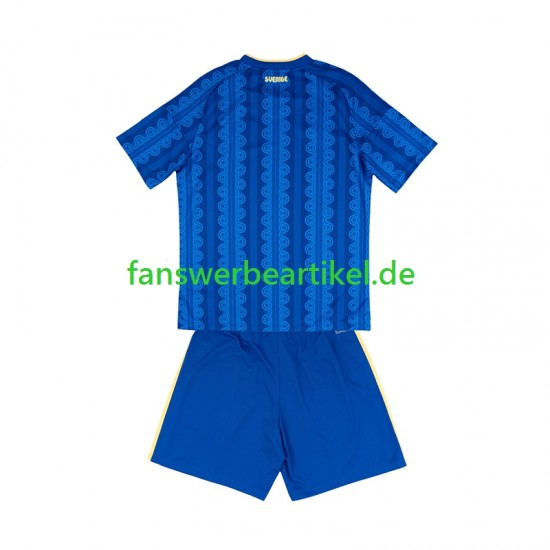 Trikot Schweden Kinder Auswärtsausrüstung WM 2026 Kurzarm