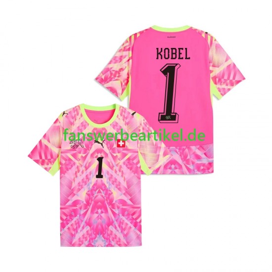 Gregor Kobel 1 Torwart Trikot Schweiz Herren Auswärtsausrüstung WM 2026 Kurzarm