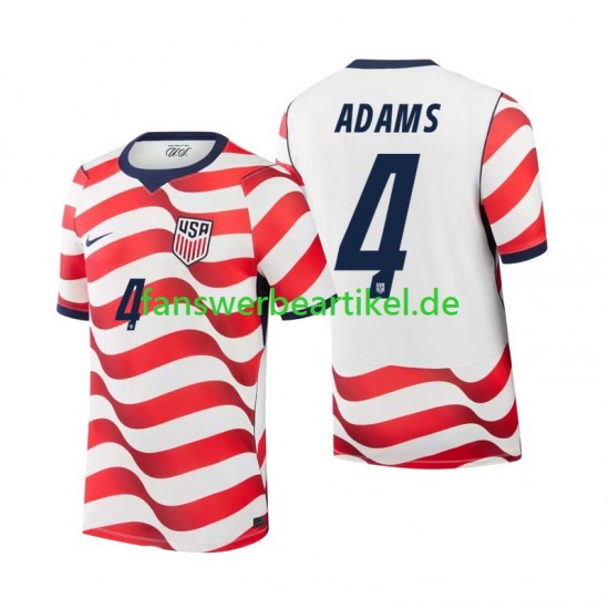 Tyler Adams 4 Trikot USA Herren Heimausrüstung WM 2026 Kurzarm