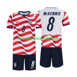 Weston McKennie 8 Trikot USA Kinder Heimausrüstung WM 2026 Kurzarm