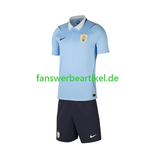Trikot Uruguay Kinder Heimausrüstung WM 2026 Kurzarm