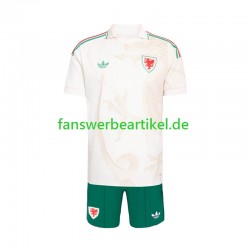 Trikot Wales Kinder Auswärtsausrüstung WM 2026 Kurzarm