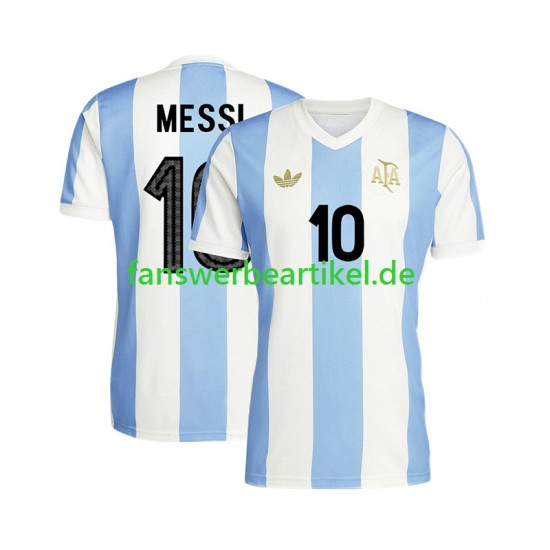 Lionel Messi 10 50 Anniversary Trikot Argentinien Herren Heimausrüstung Kurzarm