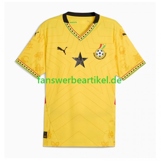 Trikot Ghana Herren Auswärtsausrüstung 2024 Kurzarm