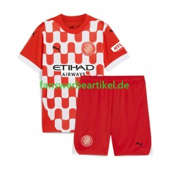 Girona Trikot Kinder Heimausrüstung 2024-2025 Kurzarm