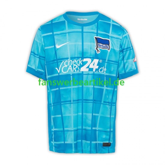 Trikot Hertha BSC Herren Ausweich ausrüstung 2024-2025 Kurzarm