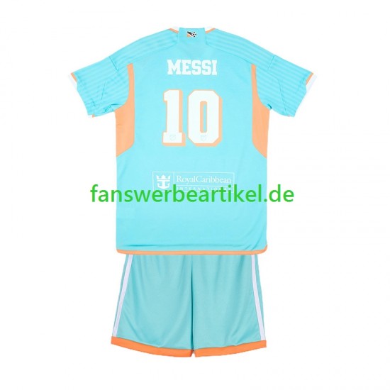 Lionel Messi 10 Trikot Inter Miami Kinder Ausweich ausrüstung 2024-2025 Kurzarm