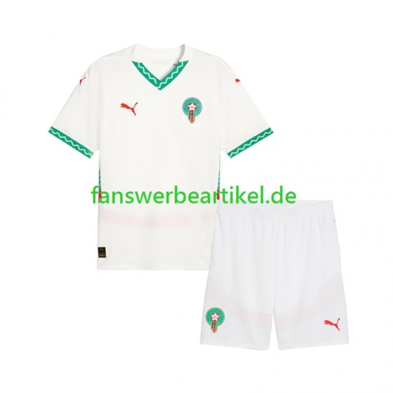 Trikot Marokko Kinder Auswärtsausrüstung 2024 Kurzarm