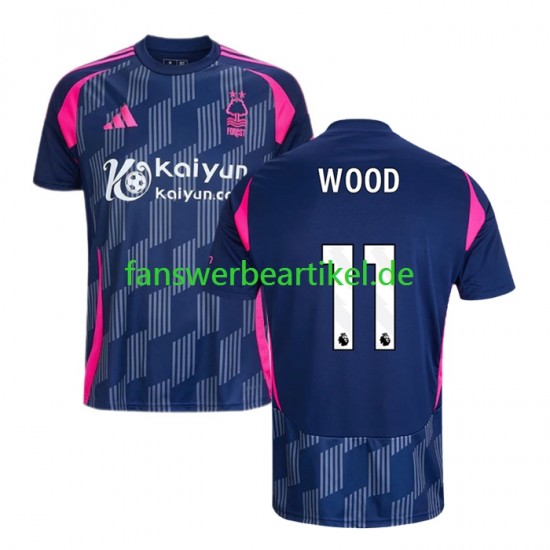 Chris Wood 11 Trikot Nottingham Forest Herren Auswärtsausrüstung 2024-2025 Kurzarm