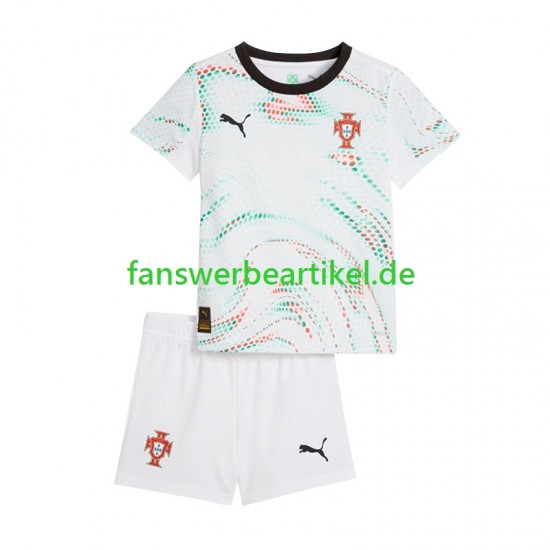 Trikot Portugal Kinder Auswärtsausrüstung 2025 Kurzarm