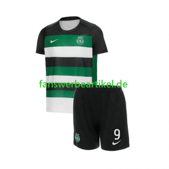 Gyokeres 9 Trikot Sporting CP Kinder Heimausrüstung 2024-2025 Kurzarm