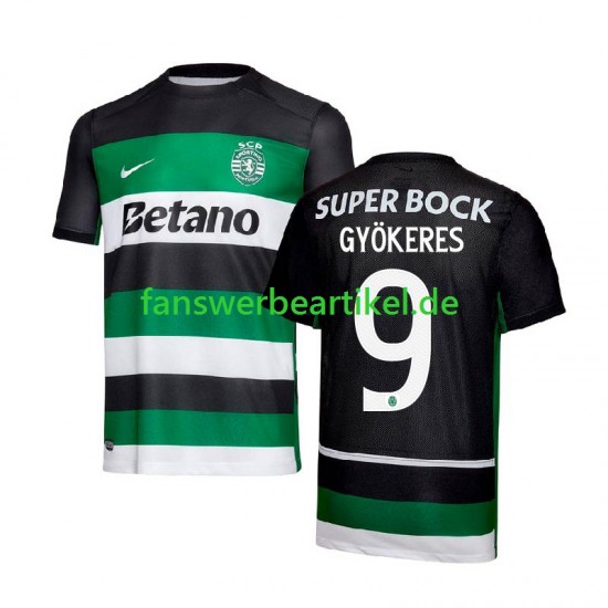 Gyokeres 9 Trikot Sporting CP Herren Heimausrüstung 2024-2025 Kurzarm