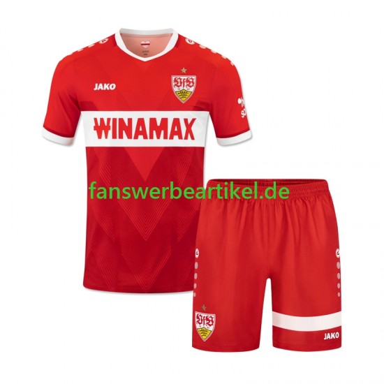 Trikot VfB Stuttgart Kinder Auswärtsausrüstung 2024-2025 Kurzarm