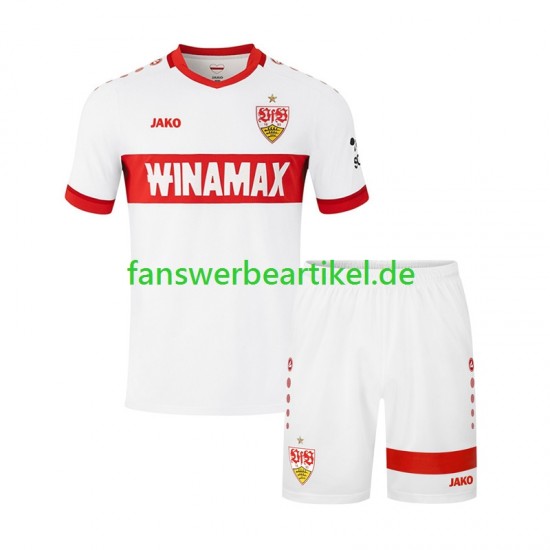 Trikot VfB Stuttgart Kinder Heimausrüstung 2024-2025 Kurzarm