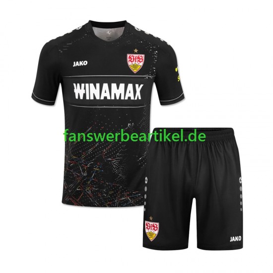 Trikot VfB Stuttgart Kinder Ausweich ausrüstung 2024-2025 Kurzarm