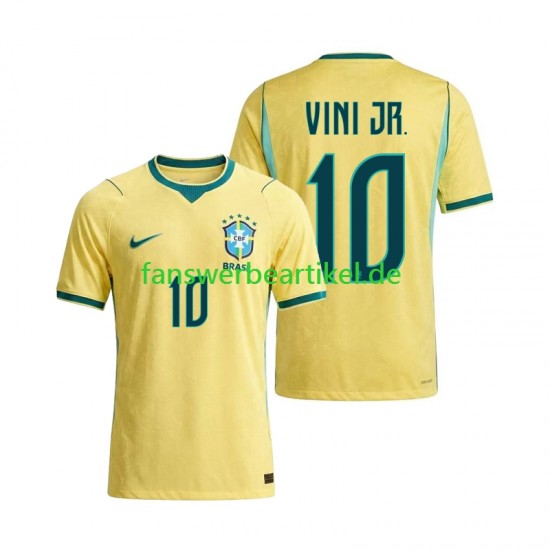 Vinicius Junior 10 Trikot Brasilien Herren Heimausrüstung WM 2026 Kurzarm