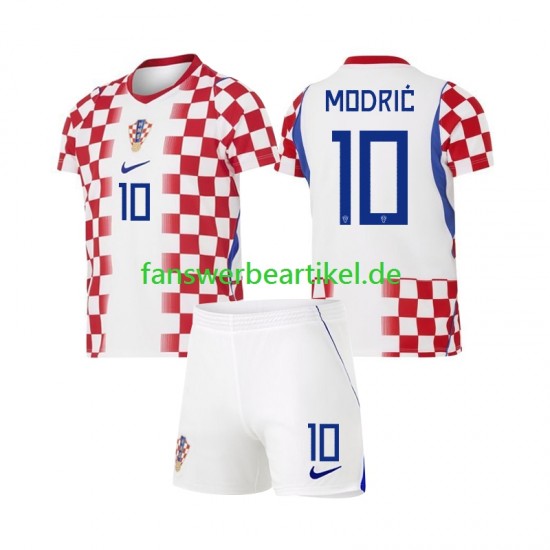 Luka Modric 10 Trikot Kroatien Kinder Heimausrüstung WM 2026 Kurzarm