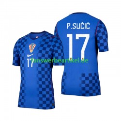 Petar Sucic 17 Trikot Kroatien Herren Auswärtsausrüstung WM 2026 Kurzarm