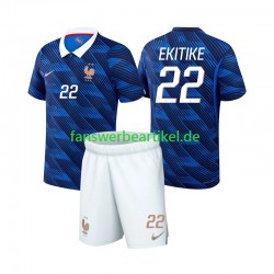 Hugo Ekitike 22 Trikot Frankreich Kinder Heimausrüstung WM 2026 Kurzarm