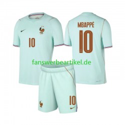Kylian Mbappe 10 Trikot Frankreich Kinder Auswärtsausrüstung WM 2026 Kurzarm