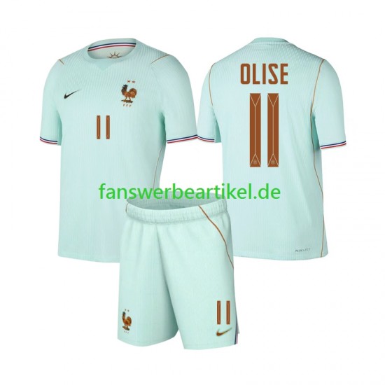 Michael Olise 11 Trikot Frankreich Kinder Auswärtsausrüstung WM 2026 Kurzarm