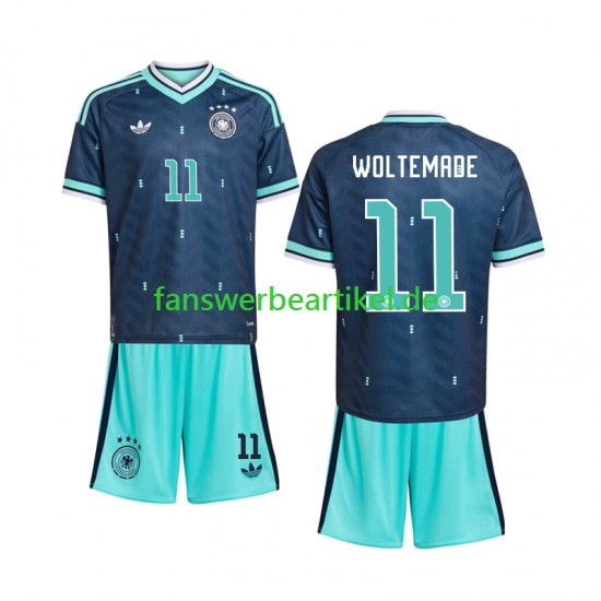 Nick Woltemade 11 Trikot Deutschland Kinder Auswärtsausrüstung WM 2026 Kurzarm