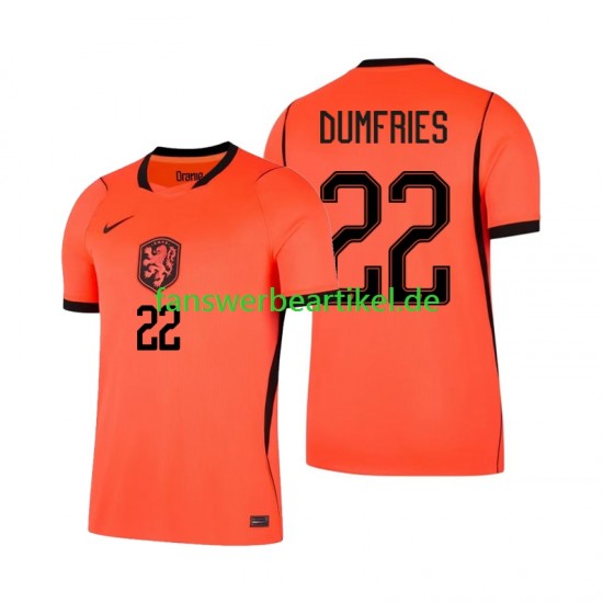 Denzel Dumfries 22 Trikot Niederlande Herren Heimausrüstung WM 2026 Kurzarm