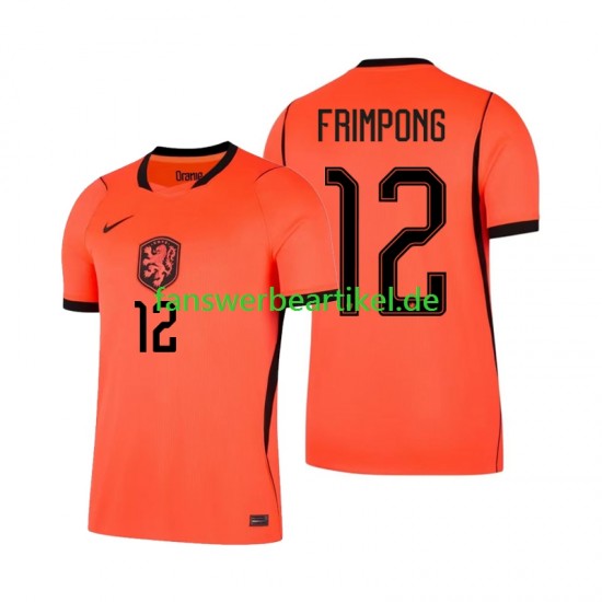 Jeremie Frimpong 12 Trikot Niederlande Herren Heimausrüstung WM 2026 Kurzarm