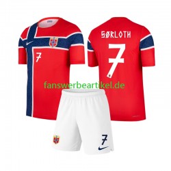 Alexander Sorloth 7 Trikot Norwegen Kinder Heimausrüstung WM 2026 Kurzarm