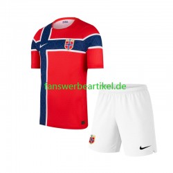 Trikot Norwegen Kinder Heimausrüstung WM 2026 Kurzarm