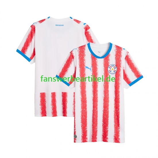 Paraguay Trikot Herren Heimausrüstung WM 2026 Kurzarm