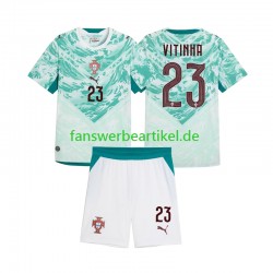 Vitinha 23 Trikot Portugal Kinder Auswärtsausrüstung 2026 2027 Kurzarm