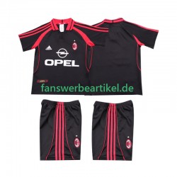 Retro 2000 2001 Trikot AC Mailand Kinder Ausweich ausrüstung Kurzarm