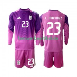 Emiliano Martinez 23 Torwart Trikot Argentinien Kinder Heimausrüstung 2025 Langarm
