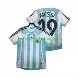 MESSI 19 Retro Trikot Argentinien Herren Heimausrüstung 2006 Kurzarm