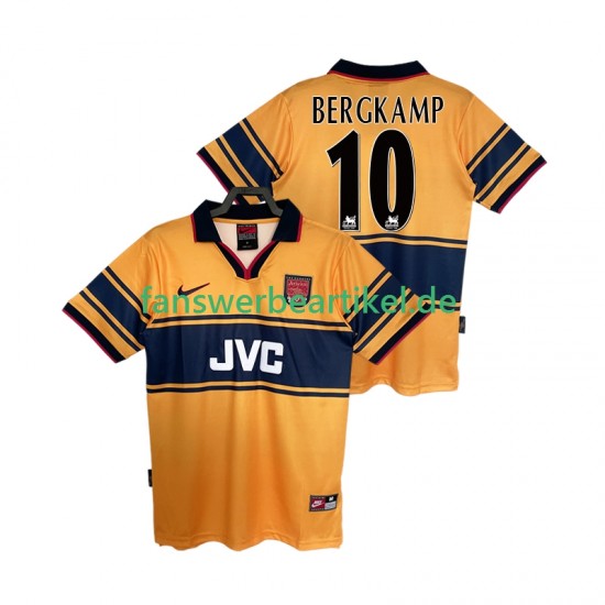 BERGKAMP10 Retro 1997 Trikot Arsenal Herren Auswärtsausrüstung 1999 Kurzarm
