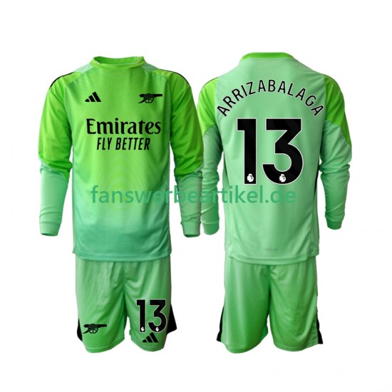Kepa Arrizabalaga 13 Torwart Trikot Arsenal Kinder Auswärtsausrüstung 2025-2026 Langarm